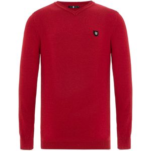 CIPO & BAXX Trui  bloedrood / zwart / zilver