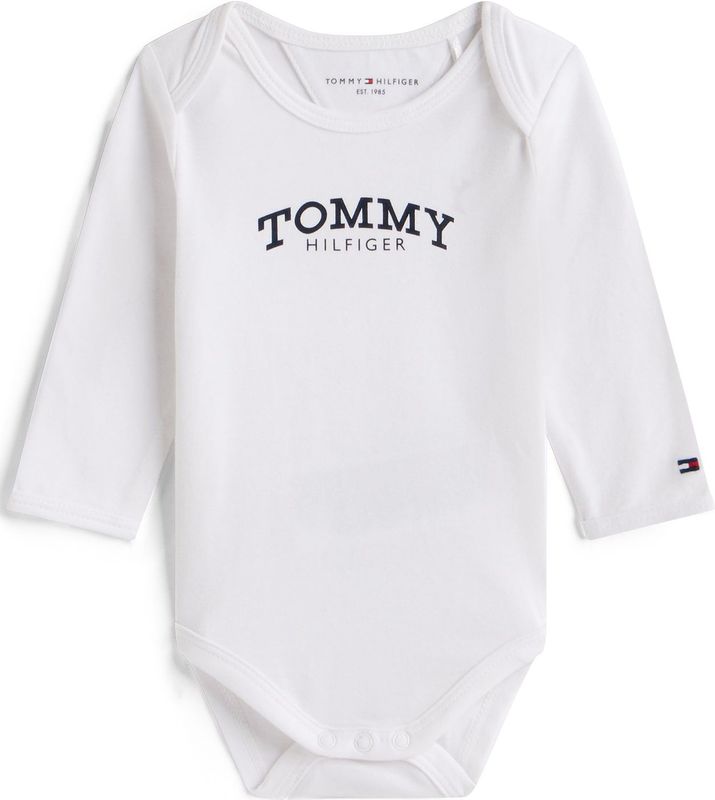 TOMMY HILFIGER Rompertje/body  zwart / wit