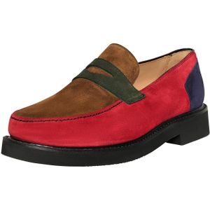 Henry Stevens Instappers 'Haywood'  blauw / bruin / groen / rood