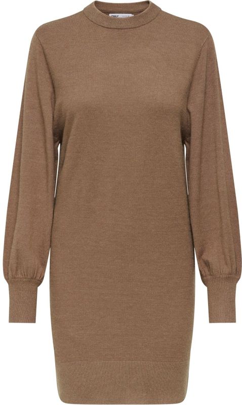 Onllabelle - Lange Jurk - Gebreid - Hoge Hals - Bodycon Fit