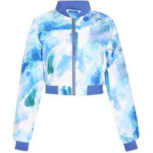 IZIA Tussenjas  blauw / wit