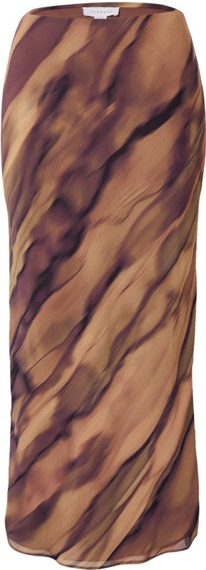 TOPSHOP Rok 'EA'  chocoladebruin / lichtbruin / zwart