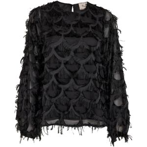 Peppercorn Top ' PCKylin Long Sleeve Blouse '  zwart