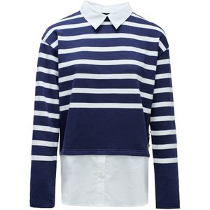 Salsa Jeans Trui 'Hemd'  blauw