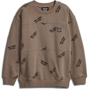 SOMETIME SOON Sweatshirt  aardetinten / zwart