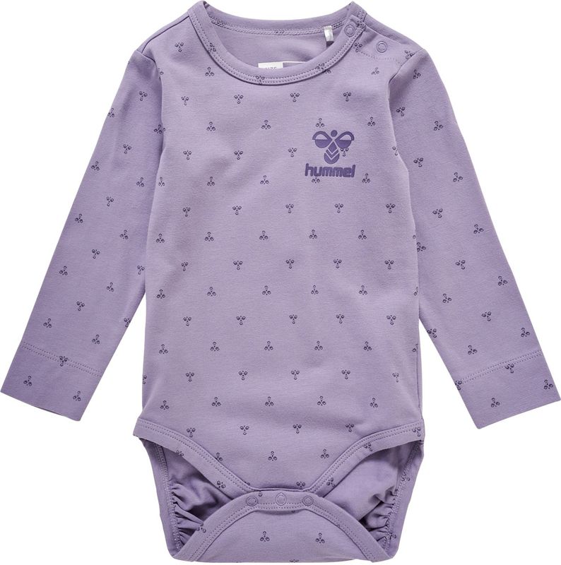 Hummel - Hmlbeesy Body L/S - Lavender Gray - Bodystocking