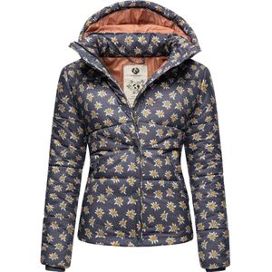 Ragwear Winterjas  duifblauw / geel / pink / wit
