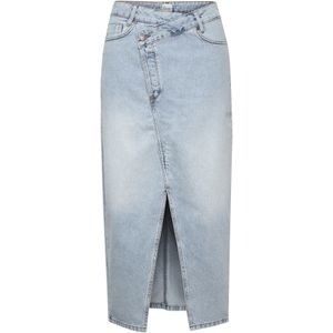 My Essential Wardrobe - Rok 'Louis' - Lichtblauw - Denim - 7/8 Lengte