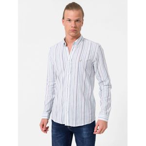 By Diess Collection Overhemd  blauw / wit