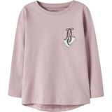 NAME IT Shirt 'NMFVIX'  beige / lichtblauw / chocoladebruin / mauve