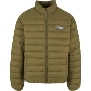 Karl Kani Winterjas  olijfgroen / wit
