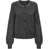 ONLY Gebreid vest 'ONLElsa'  donkergrijs