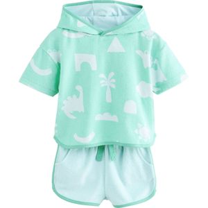 Next Nachtkledij  lichtblauw / mintgroen / wit