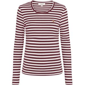 U.S. POLO ASSN. Shirt ' Chanett '  wijnrood / wit