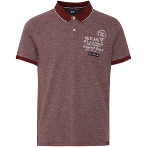 FQ1924 Shirt 'Petri'  rood gemêleerd / wit