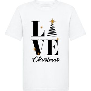 ABSOLUTE CULT Shirt 'Christmas - Love Christmas 2.0'  geel / zwart / wit