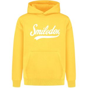 Smilodox Sweatshirt 'Lorik'  geel / wit