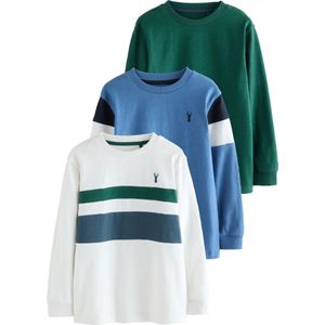 Next Shirt  blauw / groen / wit