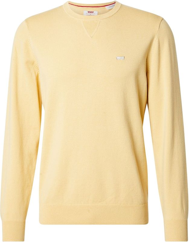 Gebreide Trui - Straw - Katoen/Polyamide/Elastaan - Ronde Hals - Lange Mouwen