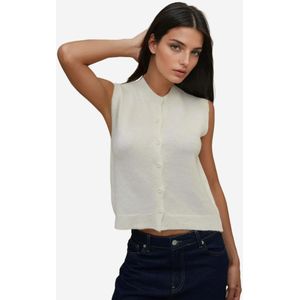 Hiccup Gebreide bodywarmer  crème