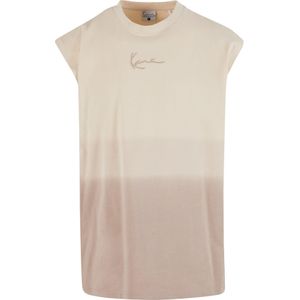 Karl Kani - Shirt - Crème / Donkerbeige - Kwartmouw - Normale Pasvorm