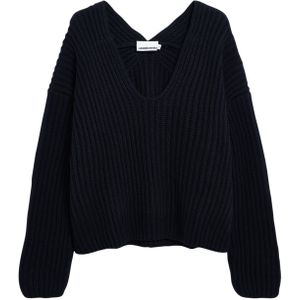 ARMEDANGELS - Tianaa - Trui - Zwart - Geribbeld Gebreid