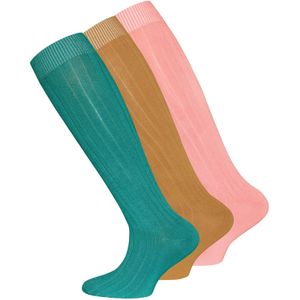 EWERS Sokken  camel / jade groen / rosa