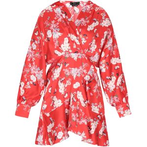 faina Blousejurk  opaal / donkergroen / rood / wit