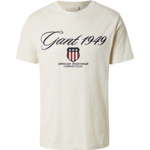 GANT Shirt  ecru / marine / donkerrood