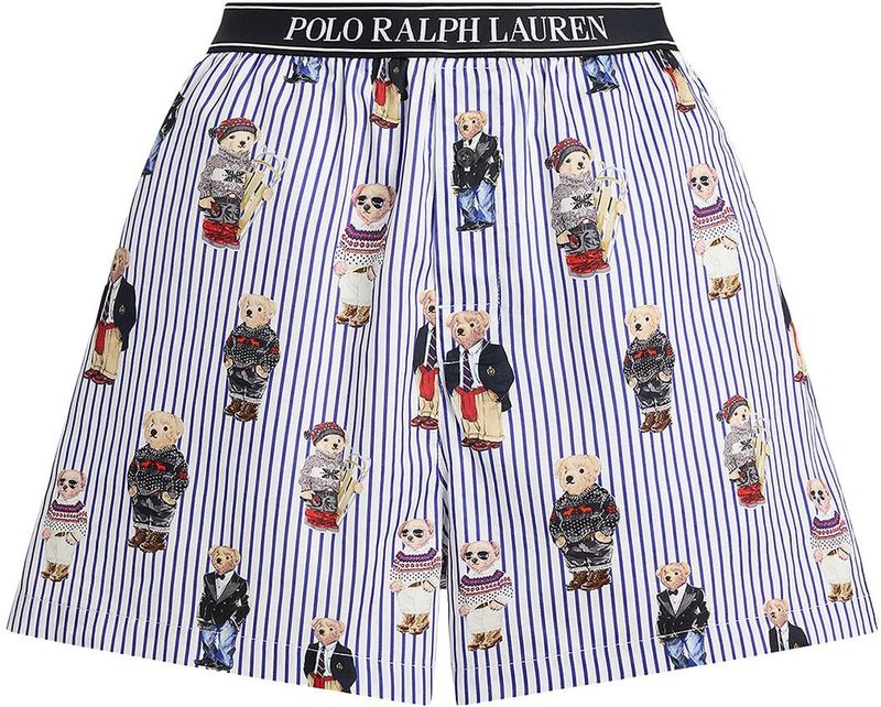 Polo Ralph Lauren - Iconic Bear - Pyjamabroek - Lichtblauw / Zwart / Wit