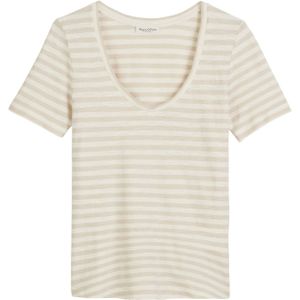 Marc O'Polo - T-shirt - Regular Fit - All-over Motief - Katoen