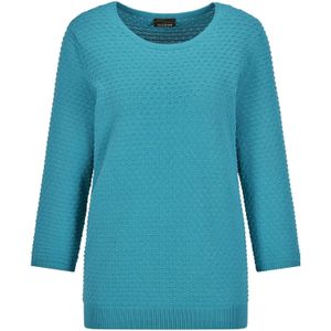 Goldner Trui  turquoise