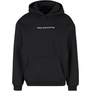 Miss Tee Sweatshirt 'Started From The Bottom EMB'  zwart / wit