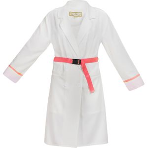 myMo - A-Lijn Jas - Neon - Lichtgewicht - Dubbele Knoopsluiting