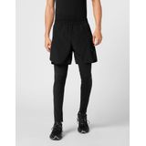 Plein Sport - Reflex - Hardloopbroek - Zwart - 2-in-1 Ontwerp