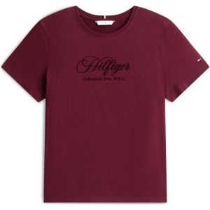 TOMMY HILFIGER Shirt  bordeaux / zwart