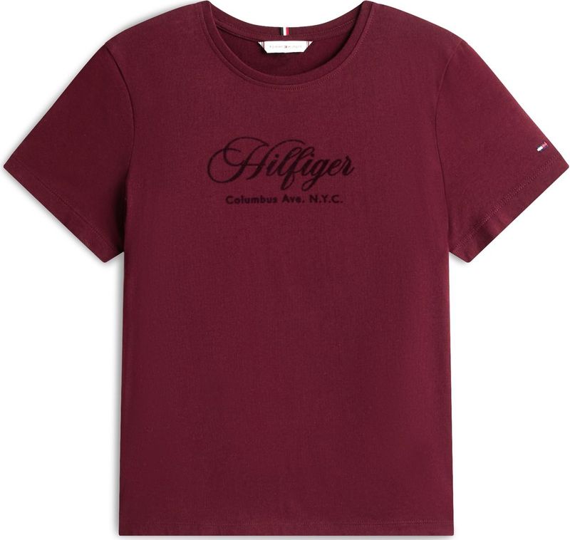 TOMMY HILFIGER Shirt  bordeaux / zwart