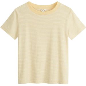 MELA Shirt 'Khira'  geel / lichtgrijs