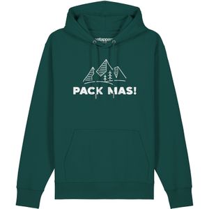 Watapparel Sweatshirt ' Pack mas! '  petrol / wit gemêleerd