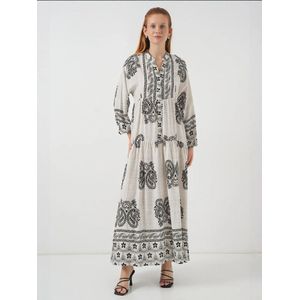 Bigdart Jurk  beige / grijs / zwart