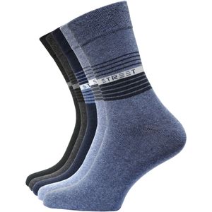 Cotton Prime Sokken 'Street'  nachtblauw / saffier / donkergrijs / zwart
