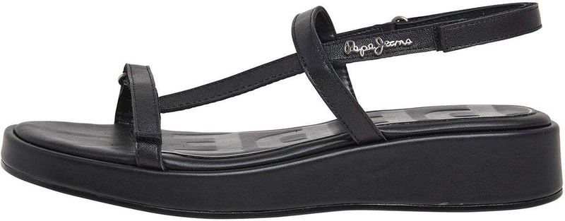 Pepe Jeans - PLS90677 Haru Mix - Leren Sandalen - Zwart - 3 tot 5 cm