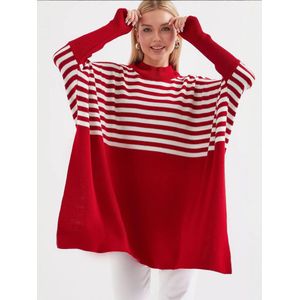 Bigdart Trui  bourgogne / wit