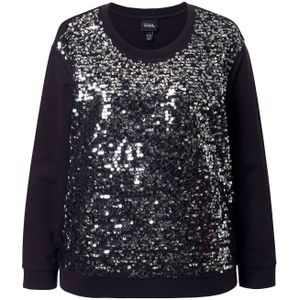 Ulla Popken Sweatshirt  zwart