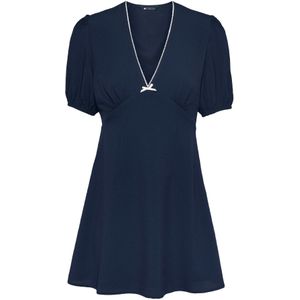 Tommy Jeans Jurk  navy / wit