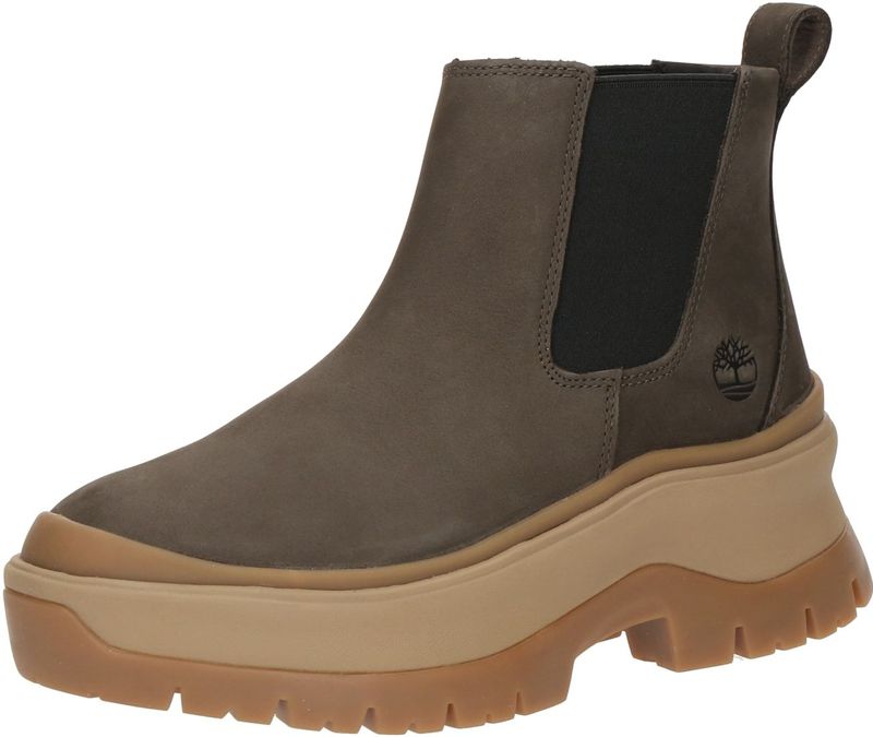 Timberland - ROXIE LANEMID - Chelsea-boots - Donkerbruin Nubuck - Enkellaarsjes