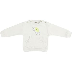 Panço Sweatshirt  ecru / geel / zwart
