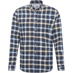 Kronstadt Overhemd 'Dean'  ecru / navy / lichtblauw / wit
