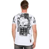 Rusty Neal - T-shirt - American-Skull Westside Gang Banger-print - Normale Pasvorm - 100% Katoen