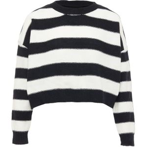 faina Trui  zwart / wolwit